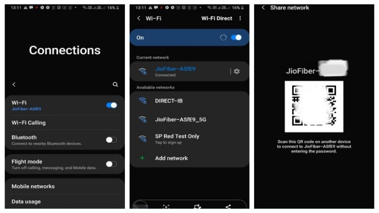 You can now share WiFi password as QR Code using your Samsung smartphones