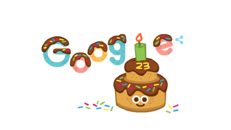 Google celebrates its 23rd birthday today
